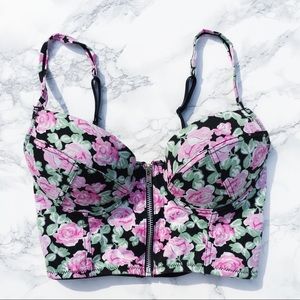 NWT Hot Topic Rose Bustier 34B